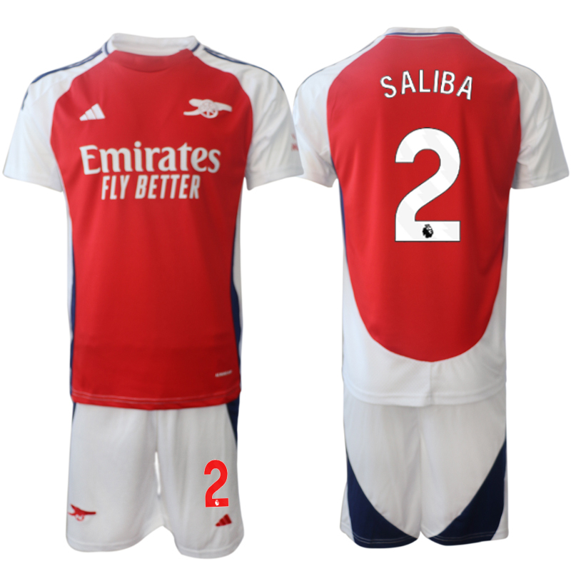 Men 2024-2025 Club Arsenal home Red #2 Soccer Jersey->arsenal jersey->Soccer Club Jersey